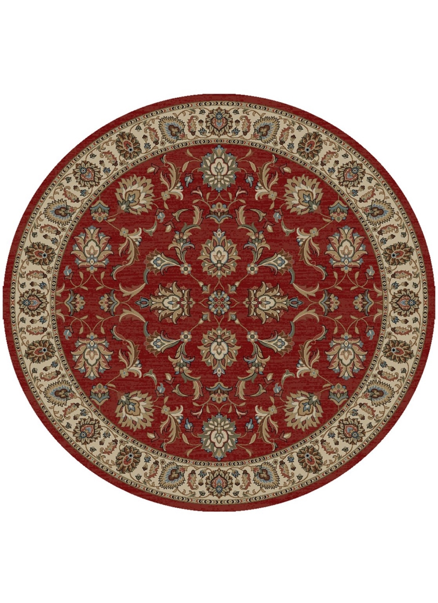 7 ft. 10 in. Home Town Ambassador Round Rug, Claret