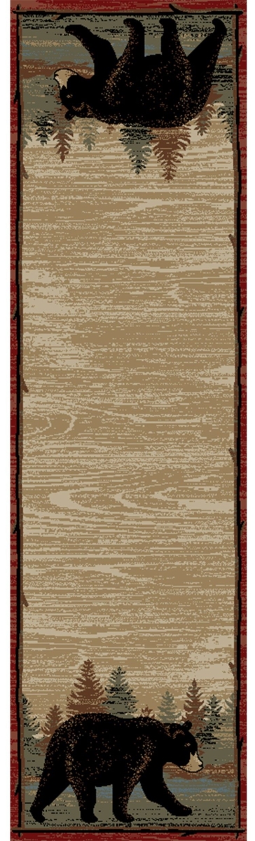 Lodge King Riverwatch Area Rug - Multi Color - 2 ft. 3 in. x 7 ft. 7 in.