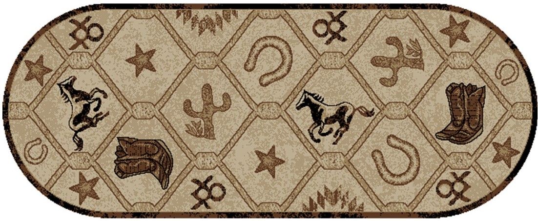 Sandy Fork Oval Area Rug - Antique - 2 ft. 2 in. x 5 ft. 3 in.
