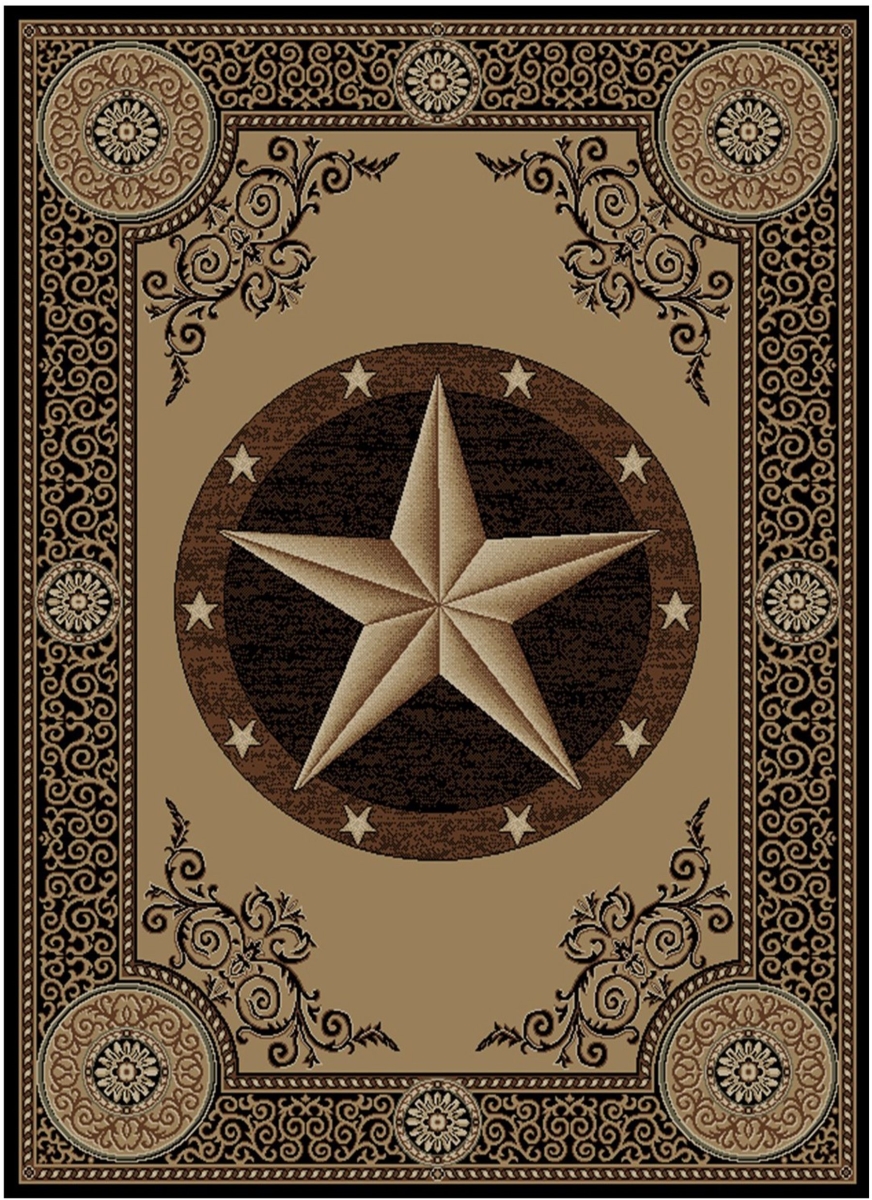 5 ft. 3 in. x 7 ft. 3 in. Arlington Rectangle Area Rug - Black