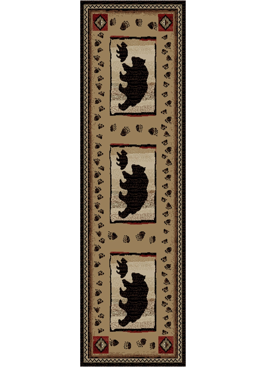 Take The Lead Rectangle Area Rug - Brown - 2 ft. 3 in. x 7 ft. 7 in.