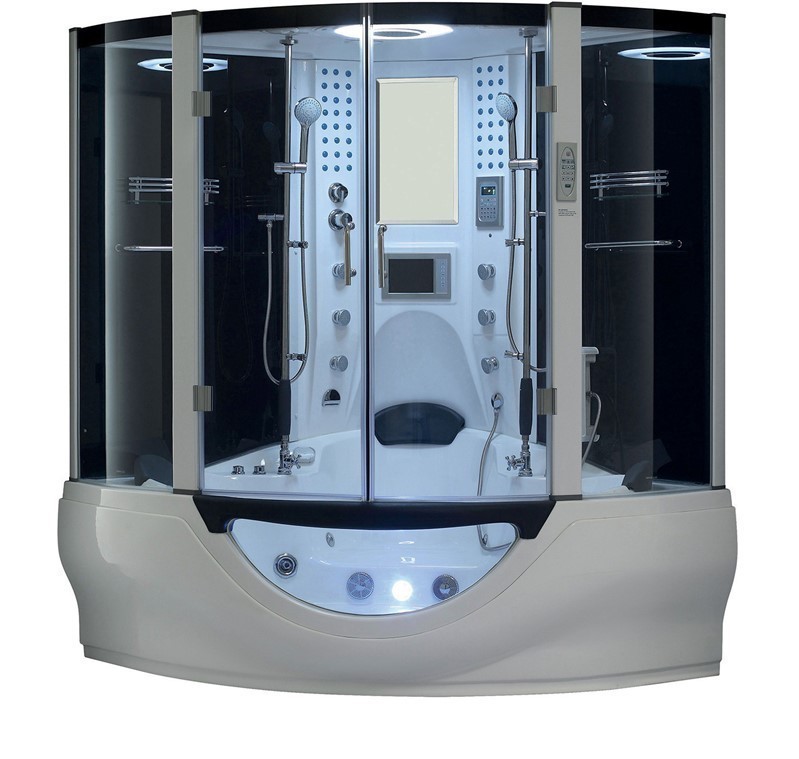 113 64 x 64 x 88 in. Valencia Steam Shower, White