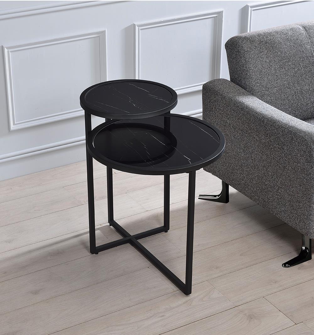 20 x 25 x 26 in. Grace Accent Table, Black