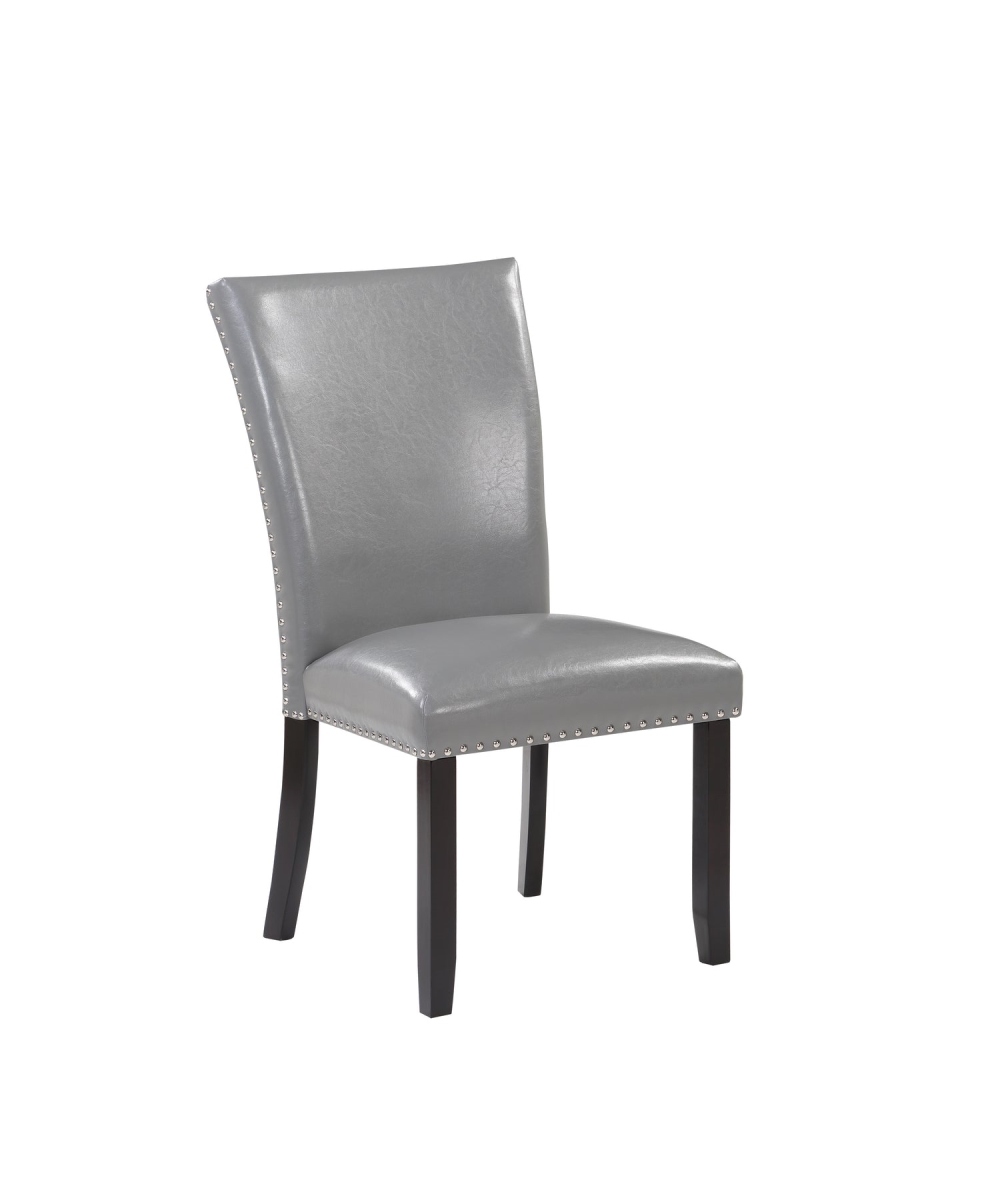 Myco Furniture IR202-S-SV Iris Side Chair, Silver