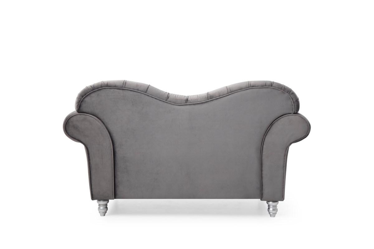 Myco Furniture CV3036-L Covert Loveseat, Gray