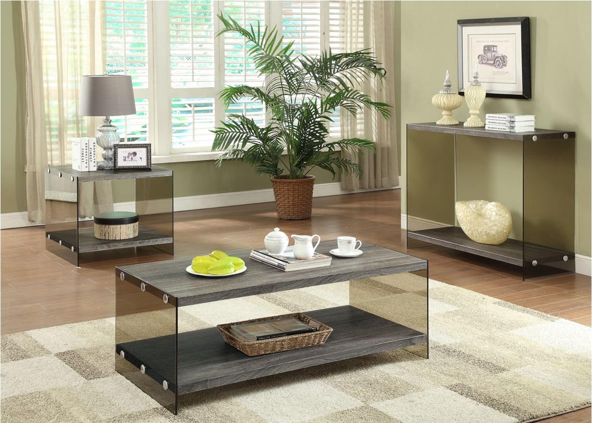 Picture of Myco Furniture 8723-ST Daytona Sofa Table&#44; Chrome & Black