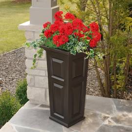 Nantucket Tall Planter - Espresso