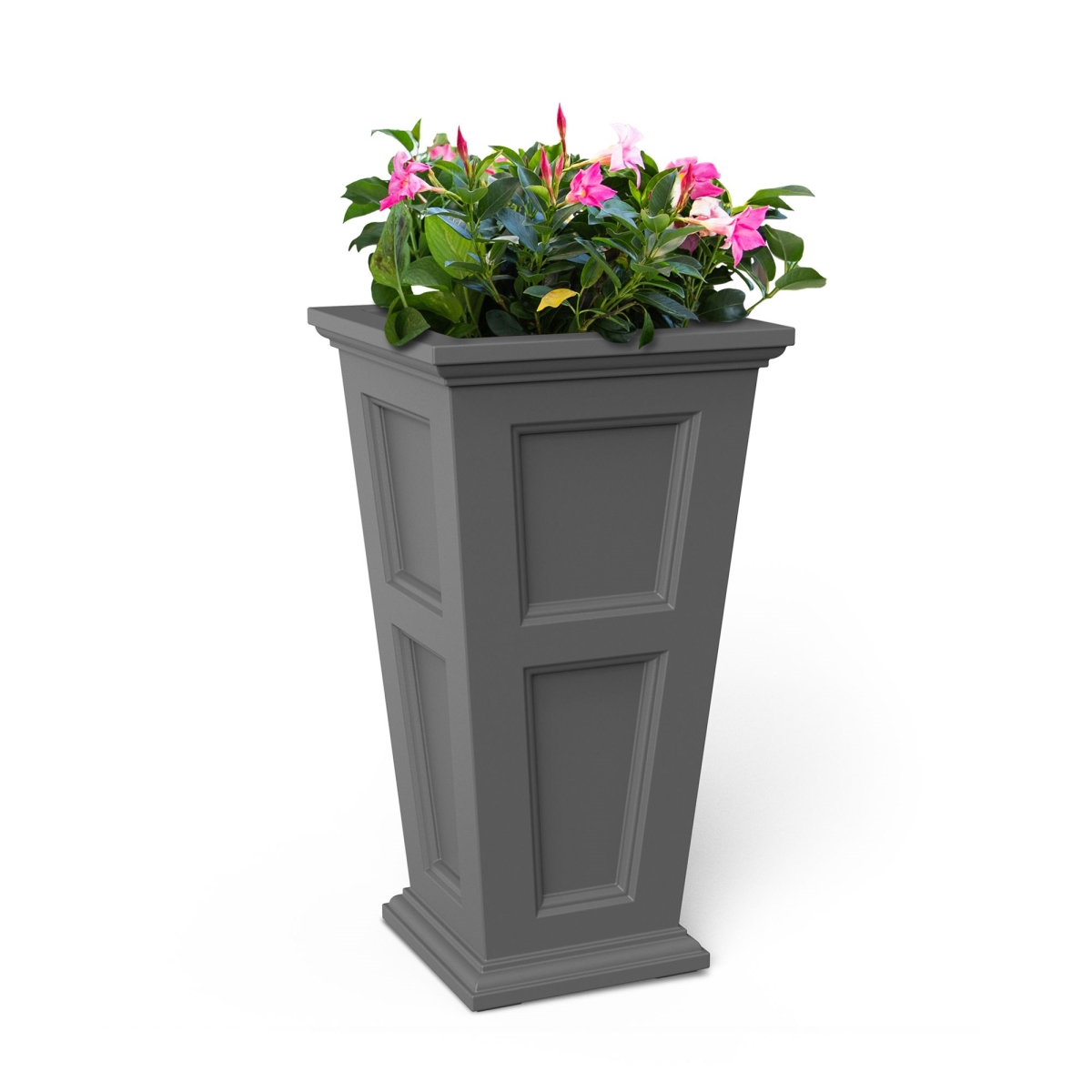 5829-GRG 28 in. Tall Fairfield Planter, Graphite Gray