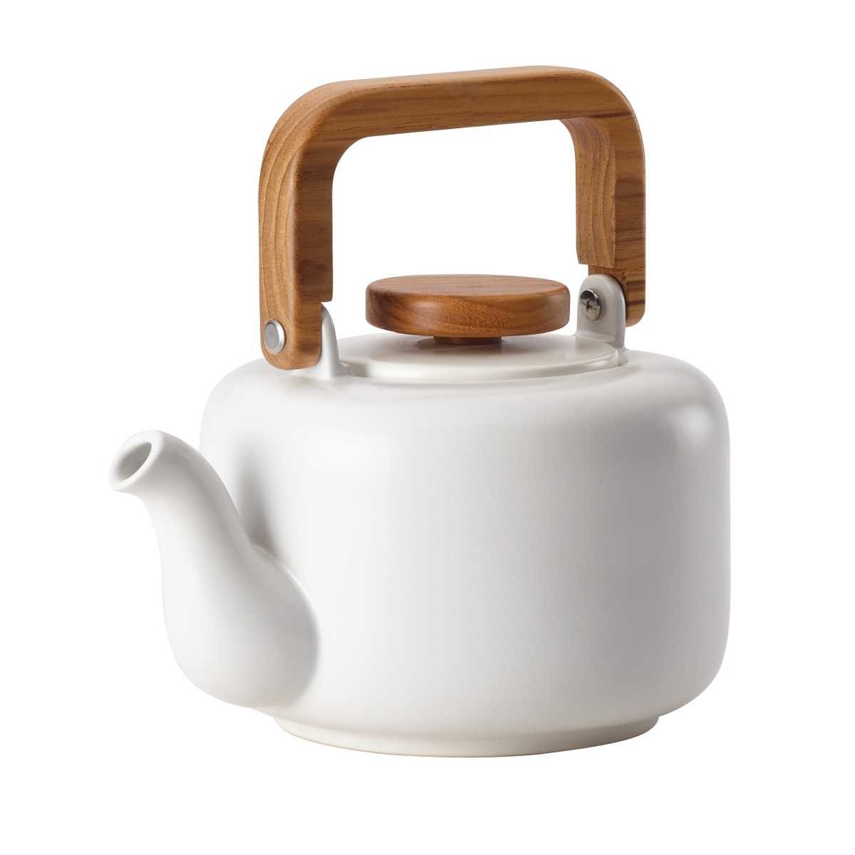 Picture of BonJour 47469 Ceramic Coffee & Tea 8-Demitasse-Cup Ceramic Teapot with Infuser&#44; Matte White
