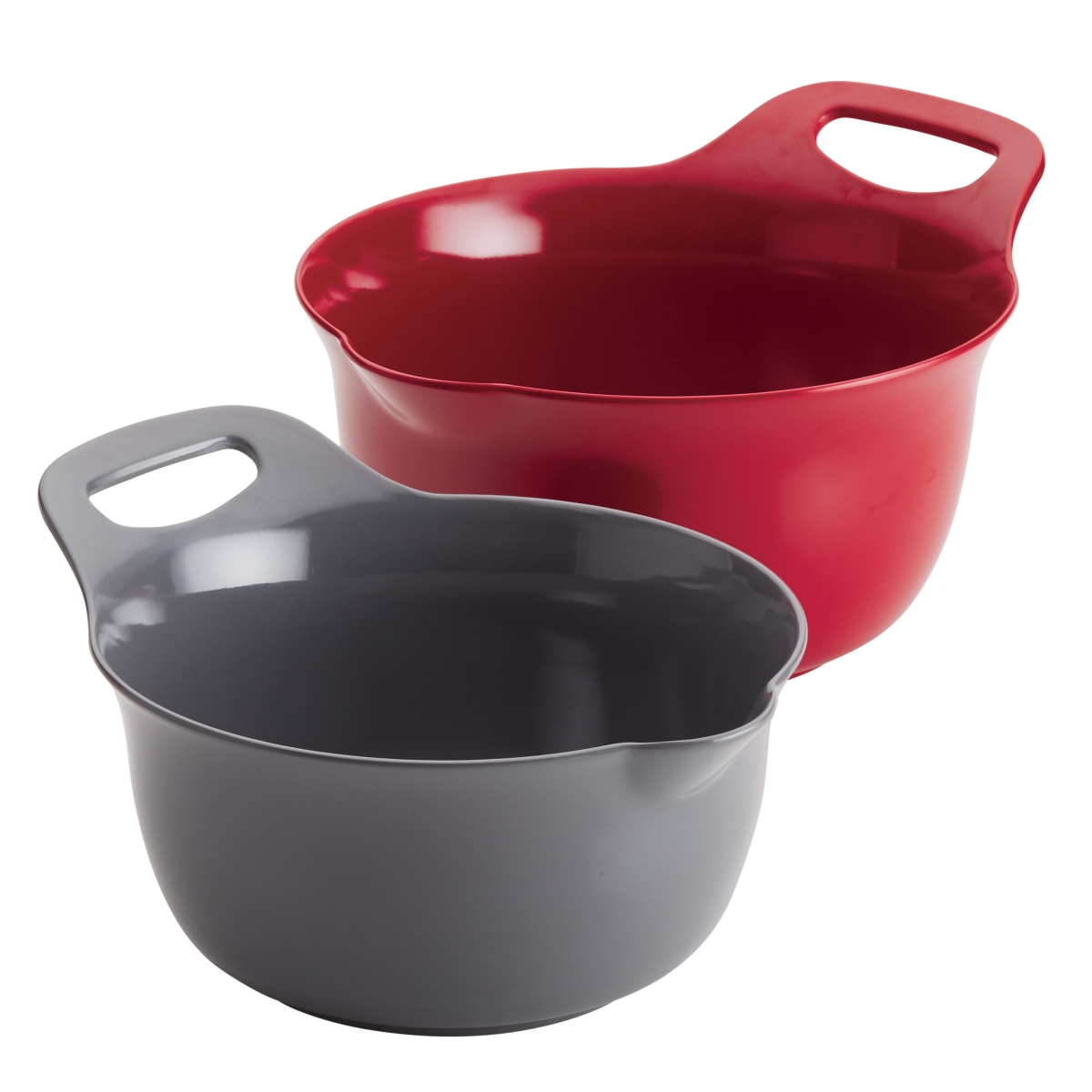 Picture of Rachael Ray 47645 Tools & Gadgets Nesting Mixing Bowl Set&#44; 2 Piece - Red & Gray