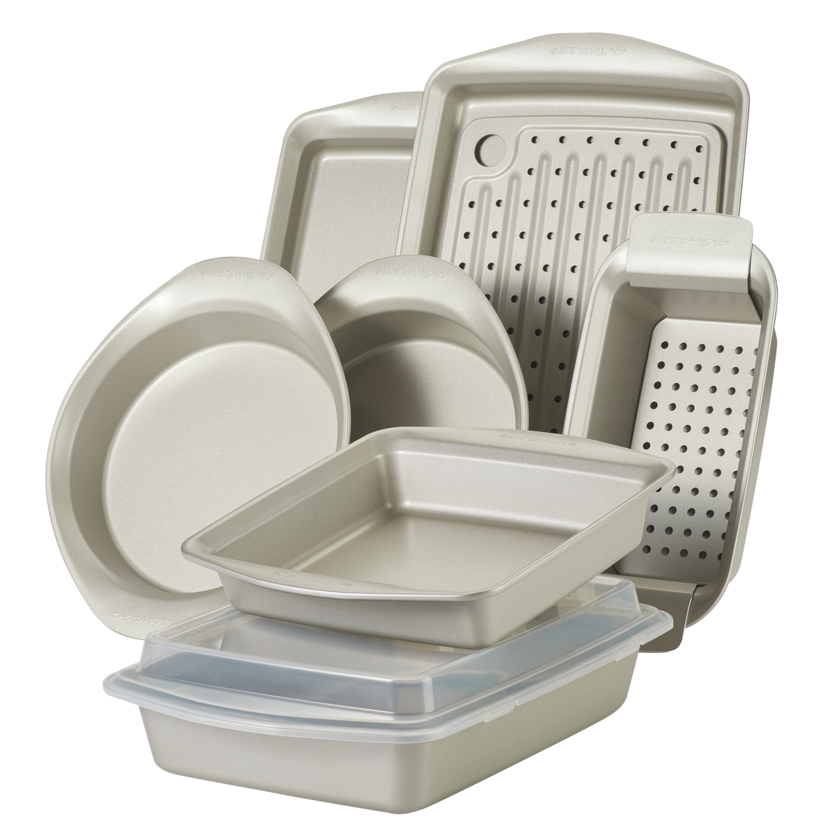 Picture of Rachael Ray 47682 Nonstick Bakeware Set, 10 Piece - Silver
