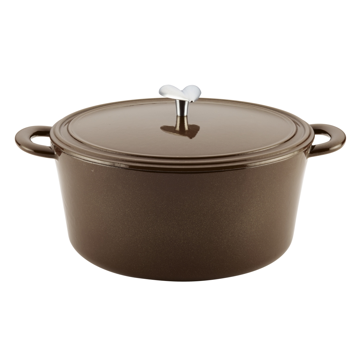 Picture of Ayesha Curry 47358 Cast Iron Enamel Covered Dutch Oven&#44; 6 qt. - Brown Sugar