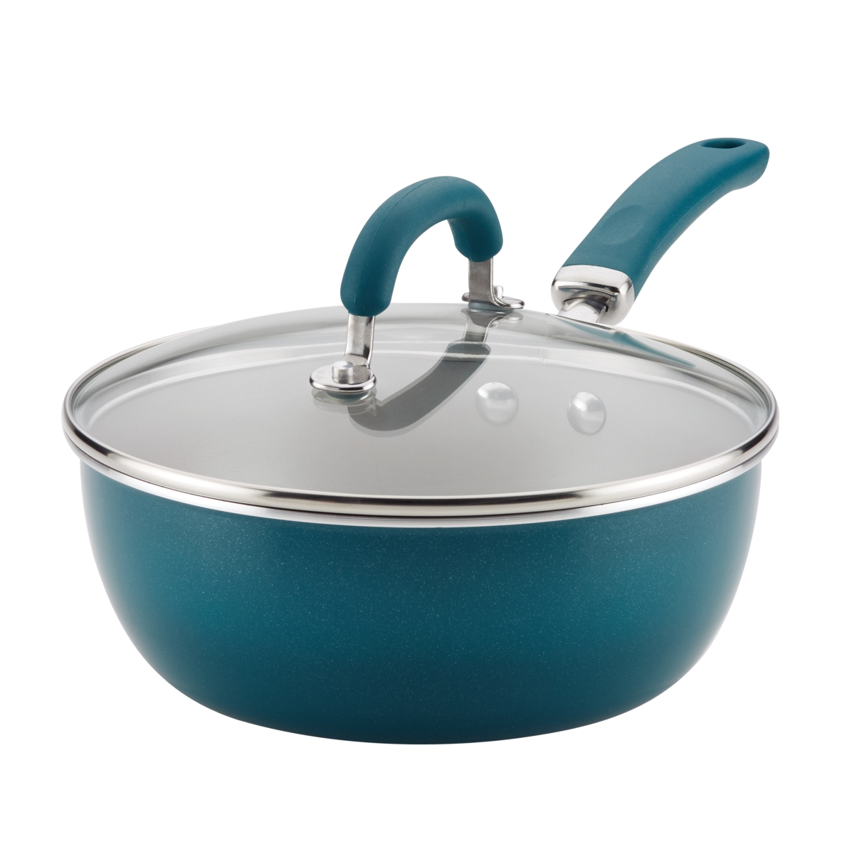Picture of Rachael Ray 12160 3 qt. Create Delicious Aluminum Nonstick Everything Pan - Teal Shimmer