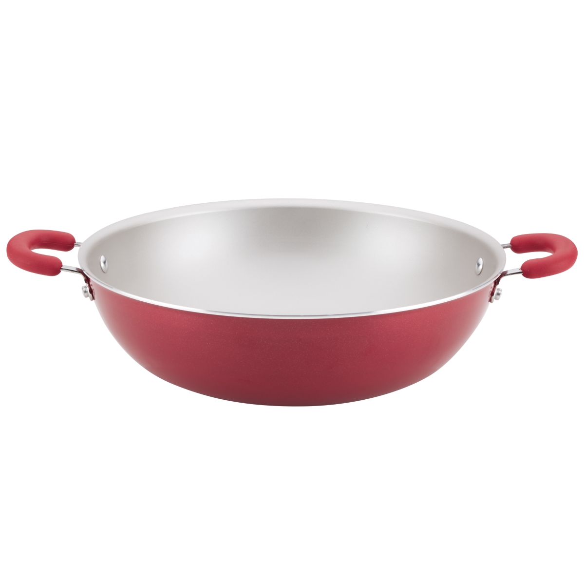 Picture of Rachael Ray 12161 14.25 in. Create Delicious Aluminum Nonstick Wok - Red Shimmer