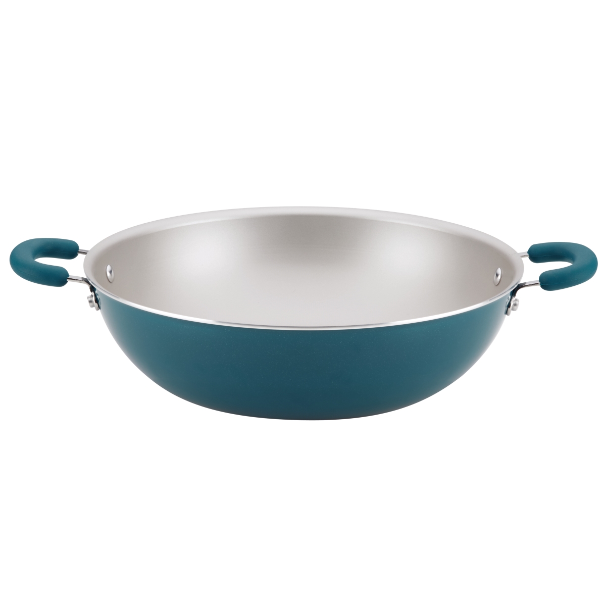 Picture of Rachael Ray 12162 14.25 in. Create Delicious Aluminum Nonstick Wok - Teal Shimmer