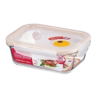 Picture of Lock & Lock LLG428T 21 oz Purely Better Vented Glass Food Storage Container&#44; Clear