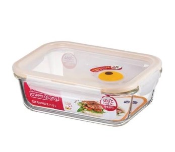 Picture of Lock & Lock LLG445T 34 oz Purely Better Vented Glass Food Storage Container&#44; Clear