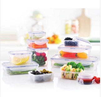 Picture of Lock & Lock HPL805S11 Easy Essentials Food Storage Container Set&#44; Clear - 22 Piece