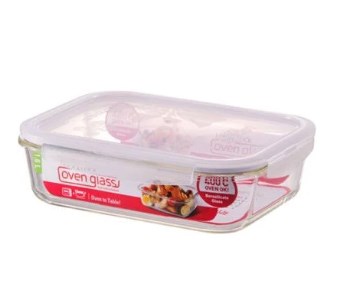 Picture of Lock & Lock LLG454 51 oz Purely Better Glass Rectangular Food Storage Container&#44; Clear