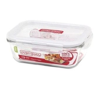 Picture of Lock & Lock LLG428 21 oz Purely Better Glass Rectangular Food Storage Container&#44; Clear