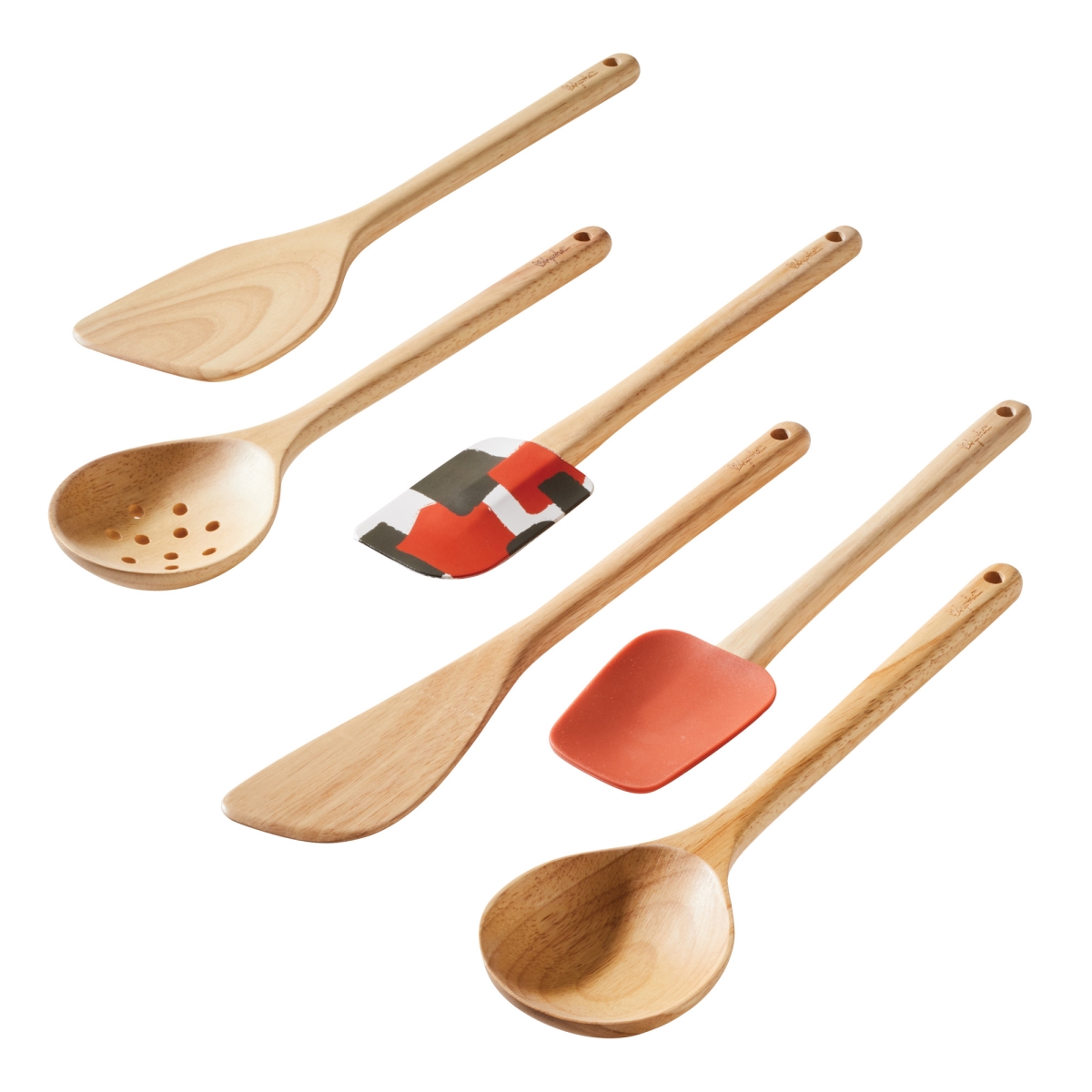 Picture of Ayesha Curry 48506 Tools & Gadgets Cooking Utensil Set&#44; Redwood & Charcoal - 6 Piece