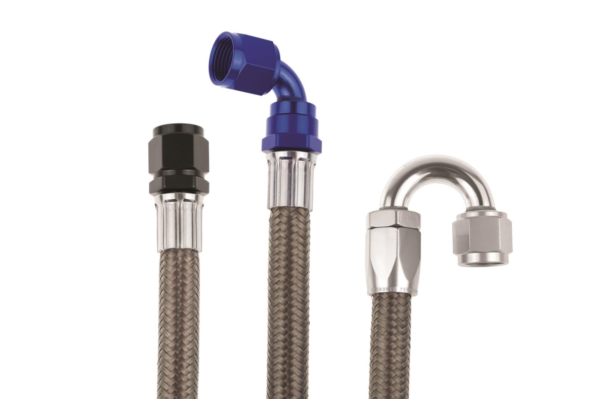 RHP205-06-20 20 ft. -6 AN E-Series 205 Stainless Braided Hose - Silver