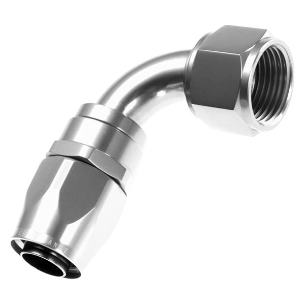 RHP1090-20-5 20AN 90 deg Aluminum Hose End, Clear
