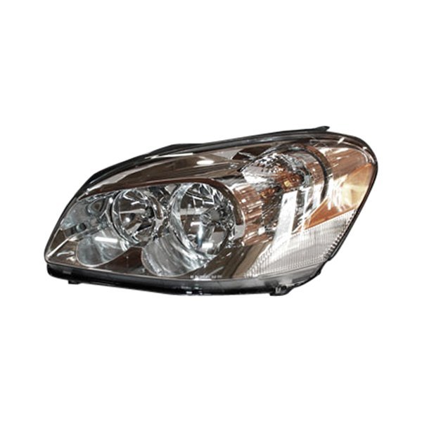 Left Hand Driver Side Replacement Headlight - Chrome Housing Clear Lens - for 2006-2011 Buick Lucerne