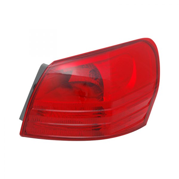 Replacement Tail Light - Chrome Housing - 1 Piece - Halogen Bulb Included