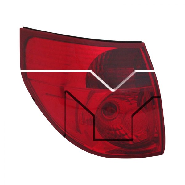 11-6206-00-9 Left Hand Tail Light for 2006-2010 Toyota Sienna