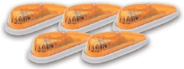 PAC20-205 Teardrop 5 Light, Amber