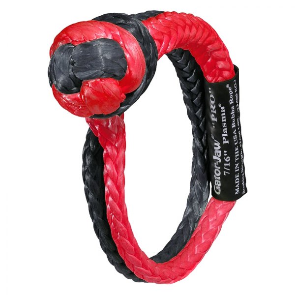 BUB176745PRORB 0.43 in. Gator-Jaw Pro Series Synthetic Soft Shackle with Red & Black Eyes