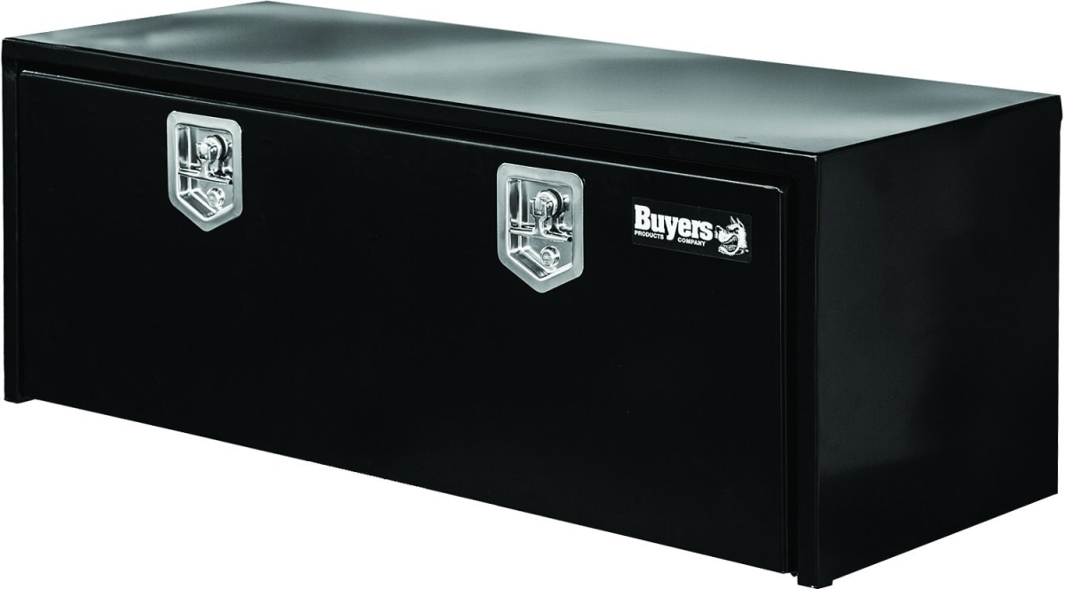 Buyers Products Company 18x18x48 Inch Black Steel Underbody Truck Box - 1702310