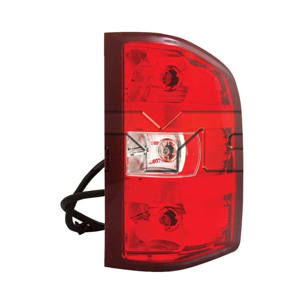 11-6221-90-9 Passenger Side Replacement Tail Light for 2010-2011 Chevy Silverado 1500, Chrome
