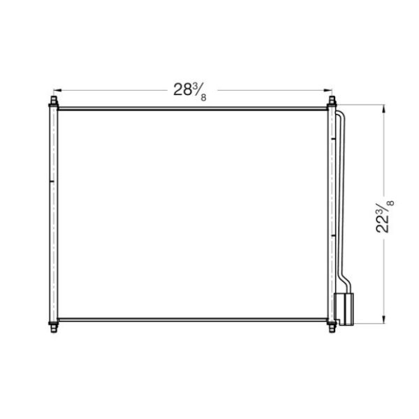 CSF10554 Super Duty Truck AC Condenser for 2000-2005 Ford Excursion