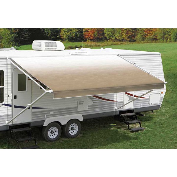 CCOQJ186B00 18 ft. Springless Patio Awning, White