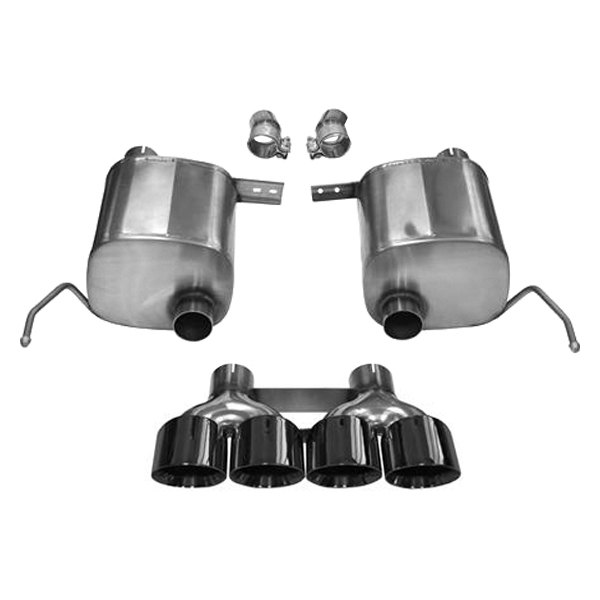 Corsa Performance Exhaust CSR14762BLK 2.75 in. Valve-Back Dual Rear Exit Quad 4.5 in. Xtreme Exhaust System for 2014-16 Chevrolet Corvette C7