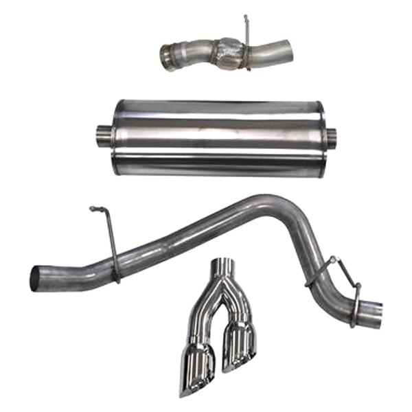 Corsa Performance Exhaust CSR14826 3 in. Cat-Back Single Side Exit Twin 4.5 in. Sport Exhaust System for 2015-16 GMC Yukon Denali
