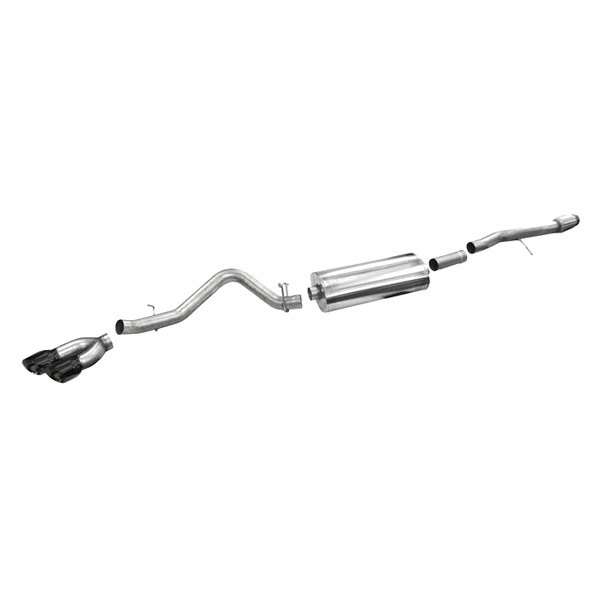 Corsa Performance Exhaust CSR14866BLK 3.5 in. Cat-Back Single Side Exit Twin 4.5 in. Sport Exhaust System for 2014-16 Chevrolet Silverado