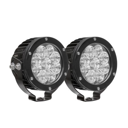 Hp LED Auxiliary Light 4.75 in. Spot with 3W Osram - Black - Set of 2