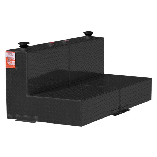 85 Gallon Split L-Shaped Refueling Tank - Black - 85 Gallon - Durable Aluminum Construction