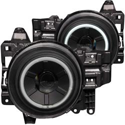 07-13 FJ Cruiser Headlights Black Clear Projector with Halos