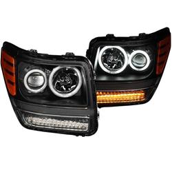 Picture of ANZO USA ANZ111145 07-12 Nitro G2 Projector Halo Black Clear Amber Headlights