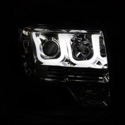 Picture of ANZO USA ANZ111264 09-14 Ford F-150 Raptor Projector with U-Bar&#44; Chrome Clear