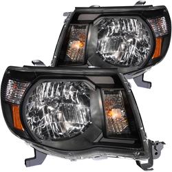 Picture of ANZO USA ANZ121191 05-11 Tacoma Headlights Black with Amber Reflectors