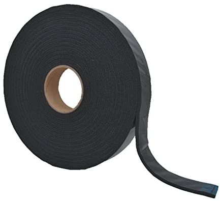 0.25 x 1.5 in. x 30 ft Cap Tape Black with Mylar