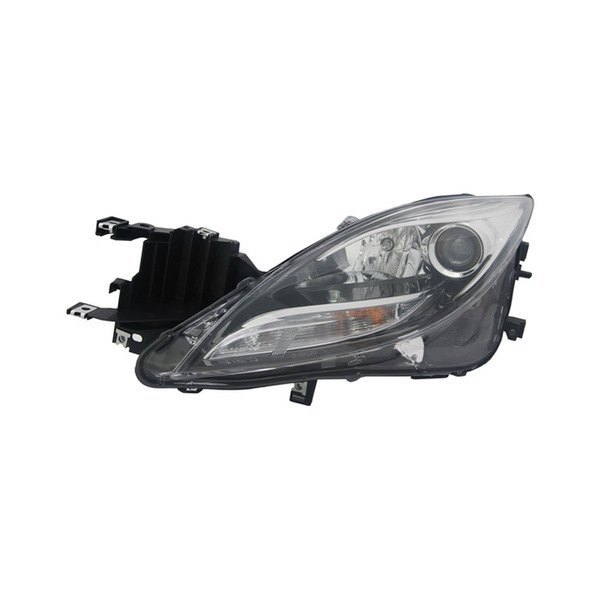 Halogen Hand Left Hand Capa Headlight Assembly for 2011-2013 Mazda 6 - Black
