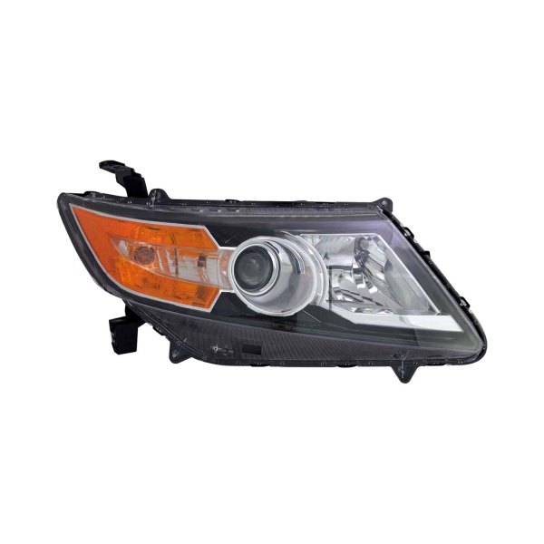 Right Bezel Halogen Headslight for 2014-2017 Honda Odyssey, Black