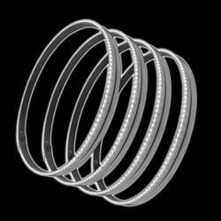 Universal LED Illuminated Wheel Rings, White