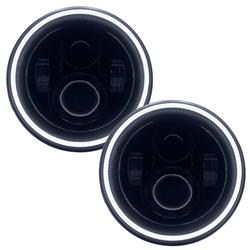 ORL5769-001 7 in. White Off-Road High Powered LED Black Bezel Headlights for 2017 Jeep Wrangler
